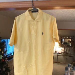 Yellow short sleeve Polo dress shirt